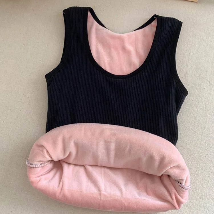 Women Warm Fleece Body Warmer Body Inner Sleeveless Body Shaper