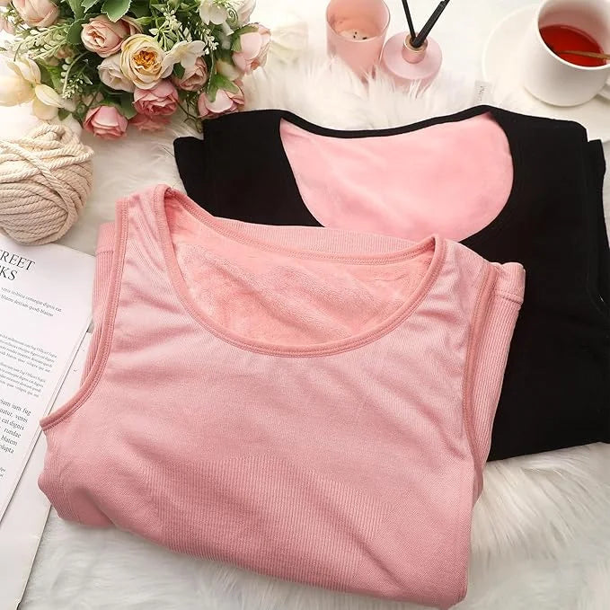 Women Warm Fleece Body Warmer Body Inner Sleeveless Body Shaper