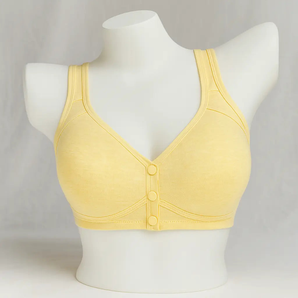 Padded Front-Open Comfort Bra – Soft, Non-Wired, Easy Wearing