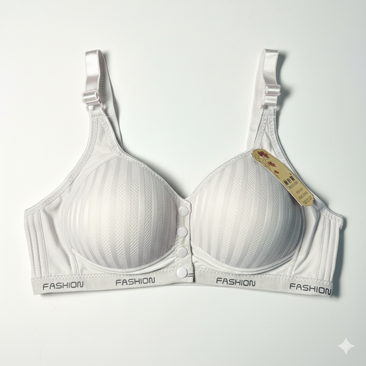 Ultra-Comfort Padded Button Bra — Perfect Fit, Perfect Style!