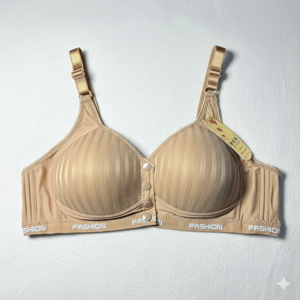 Ultra-Comfort Padded Button Bra — Perfect Fit, Perfect Style!